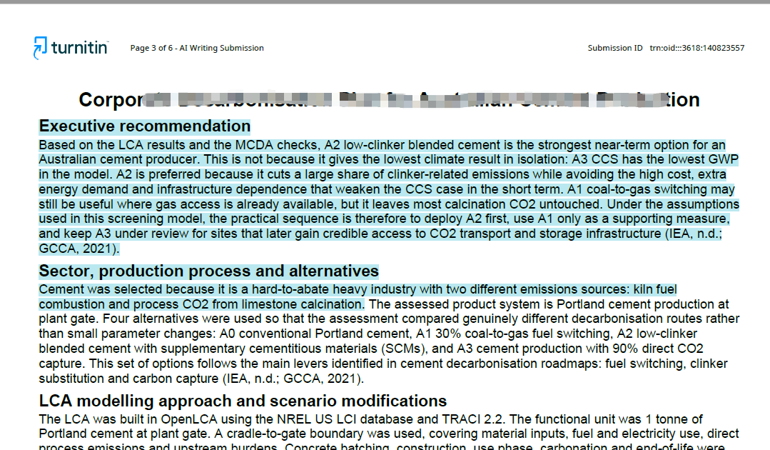turnitin ai report 2